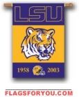 LSU Tigers Champion Years Banner