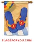 Blue Flip Flops House Flag