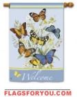 2 left - Butterflies House Flag