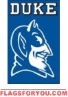 Duke Blue Devils Applique Banner Flag 44" x 28"