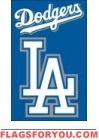 Dodgers Applique Banner Flag 44" x 28"