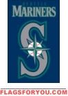 Mariners Applique Banner Flag 44" x 28"
