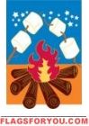 Campfire Applique Garden Flag