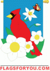 applique Cardinal House Flag
