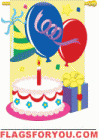 5 left - applique Celebrate Garden Flag