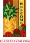 applique Pineapple Welcome House Flag - 4 left