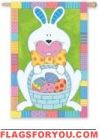 7 left - Easter Bunny Garden Flag