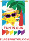 Fun In Sun Garden Flag