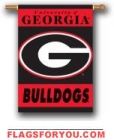 Georgia Bulldogs Double Sided Outdoor Hanging Banner