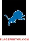 Lions Mini Flag 15" x 10 1/2"