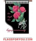3 left - Happy Anniversary House Flag