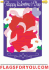 4 left - applique Hearts Happy Valentine