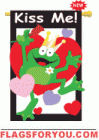 Kiss Me! Garden Flag