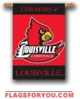 last one - Louisville Cardinals Double Sided Outdoor Hanging Ban