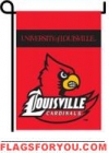 Louisville Cardinals Double Sided Garden Flag