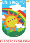 Life Is Beautiful Garden Flag