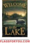 Loon Lake Welcome Garden Flag