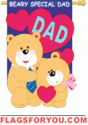 applique Love Dad House Flag