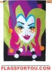 1 left - Mardi Gras Garden Flag