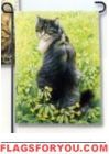 Meadow Cat Garden Flag