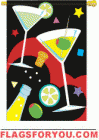 applique Party Garden Flag - 2 left