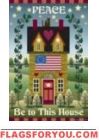 Peace Be to This House House Flag - 1 left