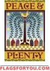 Peace & Plenty Garden Flag
