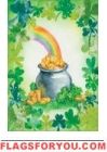 Pot of Gold Garden Flag