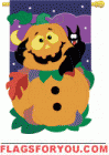 Pumpkins & Bat House Flag