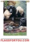 Puppies Garden Flag