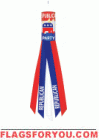 3 left - applique Republican Windsock