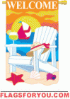 Seaside Garden Flag