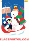 Snow Fun House Flag