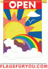 applique Sunshine Open Garden Flag - 2 left