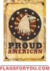 Proud American House Flag