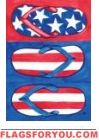 Patriotic Flip Flops Garden Flag- 1 left