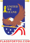 2 left - applique United We Stand Garden Flag
