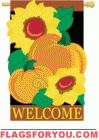 Welcome Pumpkin Garden Flag