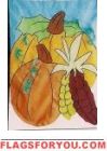 Autumn Pumpkin House Flag