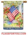 6 left - God Bless America Garden Flag