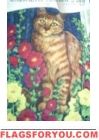 6 left - Tabby Cat Garden Flag