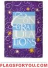 Congratulations Garden Flag - 9 left