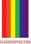Applique Rainbow House Flag - 6 left