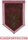 5 left - applique Silhouette Roses House Flag
