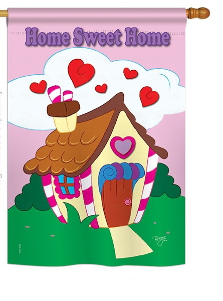 Home Sweet Home Appliqu� House Flag
