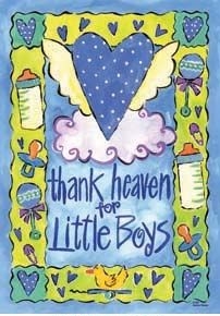 Baby Boy Garden Flag