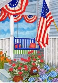 Porch Swing House Flag