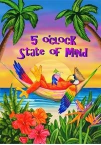 5 O CLOCK STATE OF MIND House Flag