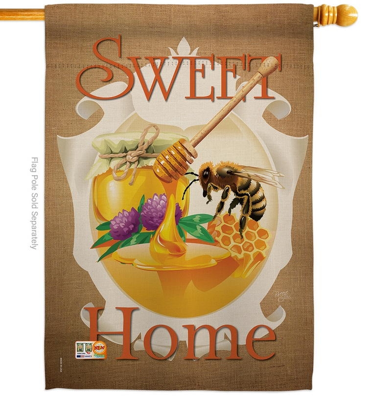 My Bee Sweet Home House Flag