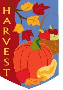 App- Harvest Pumpkin  House Flag